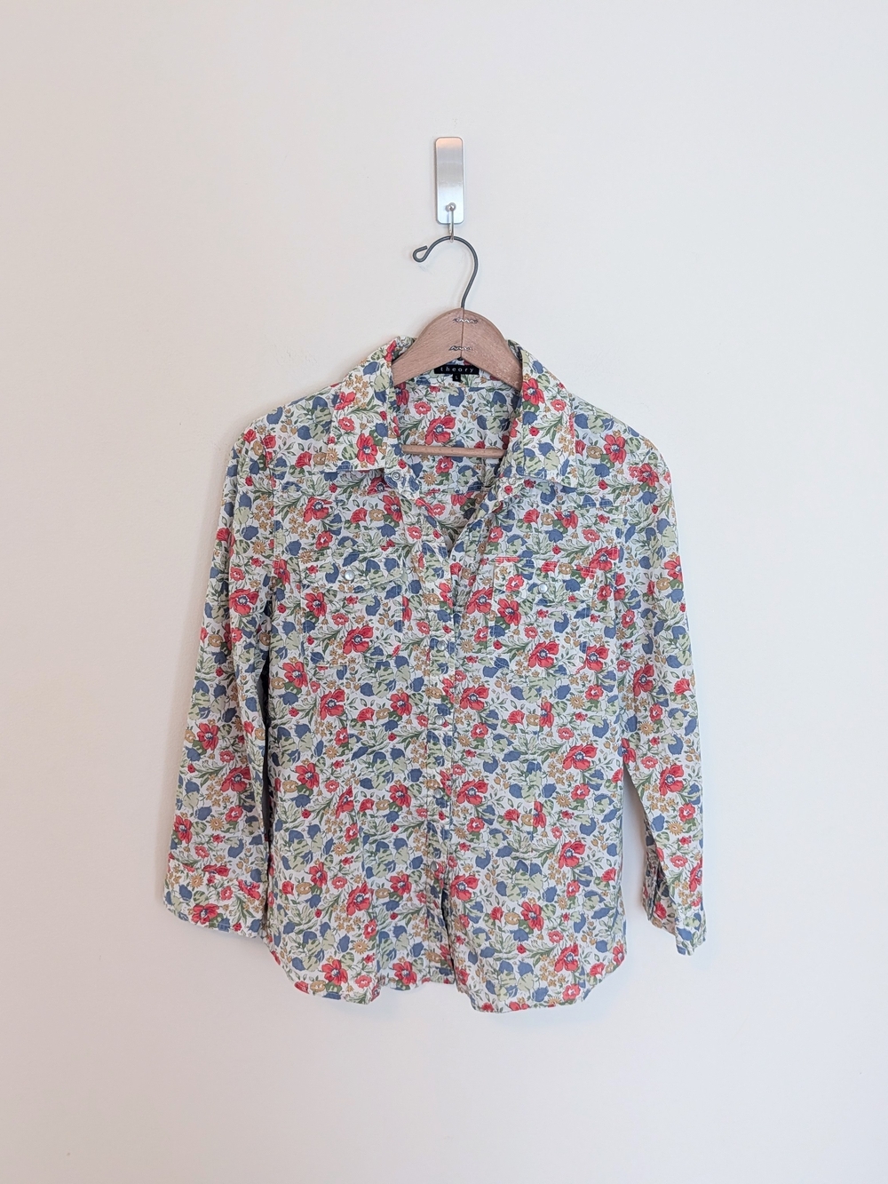 Vintage Theory Cotton Floral Button Up Shirt